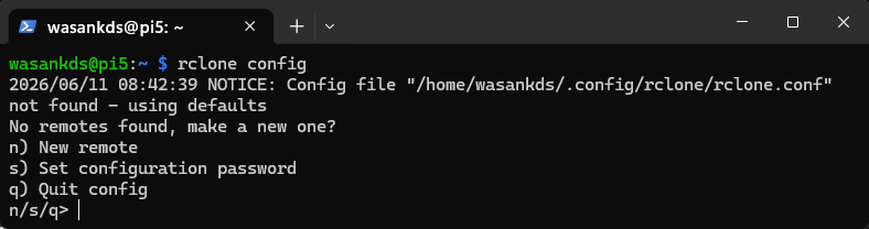 Rclone Configuration