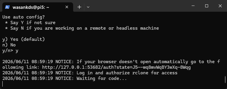 Rclone Configuration